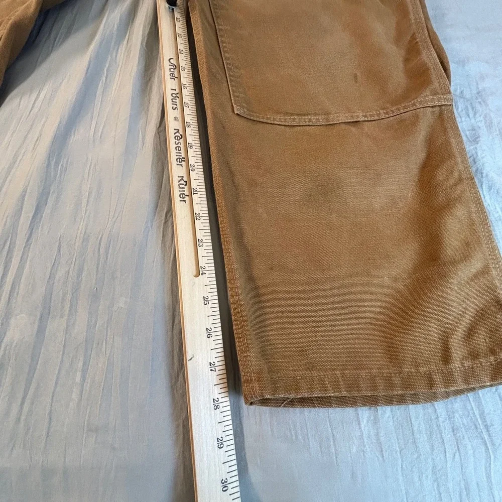 Vintage 90s Carhartt B01 Double Knee Work Pants men's 40x28 Brown Duck Canvas